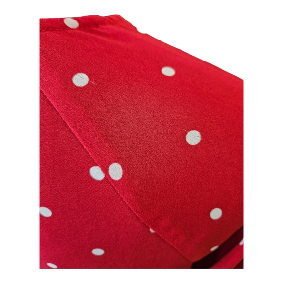 Forever 21 Red White Polka-Dot Blouse - Picture 6 of 9